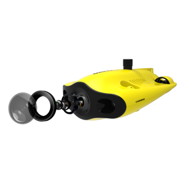 Chasing Gladius Mini S Underwater Drone with 4K UHD EIS F1.8 Aperture Camera 100m Depth Rating 4h Runtime ROV for Photography Scientific Exploration and Safety Inspection